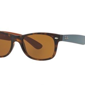 RAY-BAN NEW WAYFARER BICOLOR MATTE HAVANA SUNGLASSES 55/18